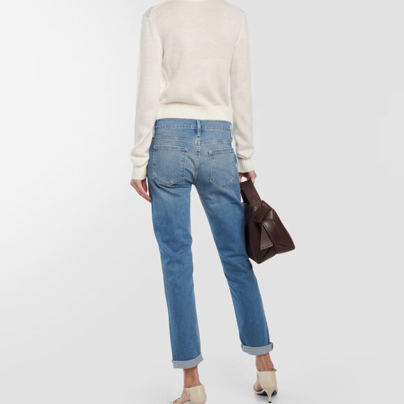 NEW FRAME Le Garcon mid Rise Jeans in Daphne for women 725 8m4 - Picture 2 of 8